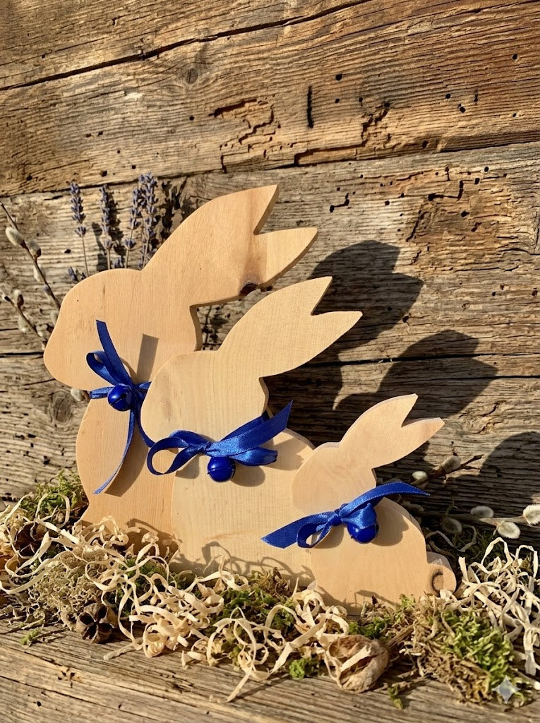 Osterhase Rund Blau