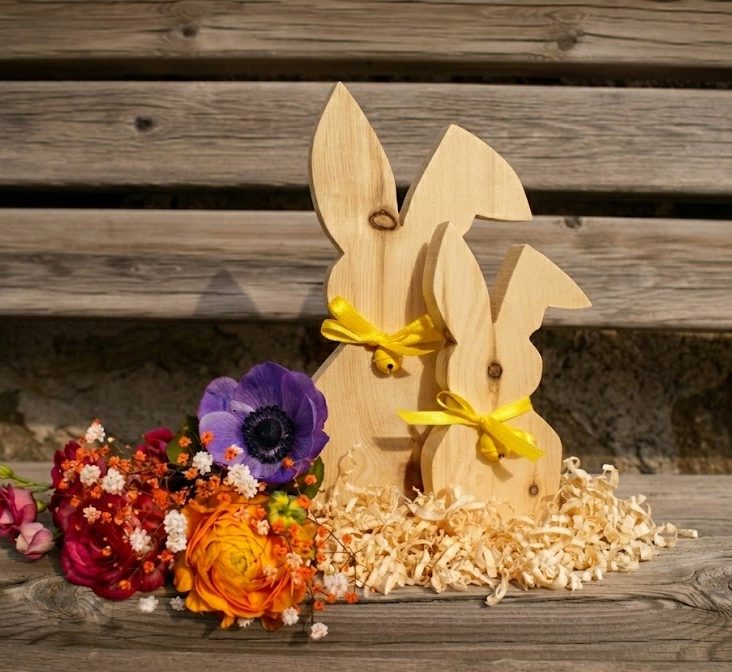 Osterhase Schlank Gelb