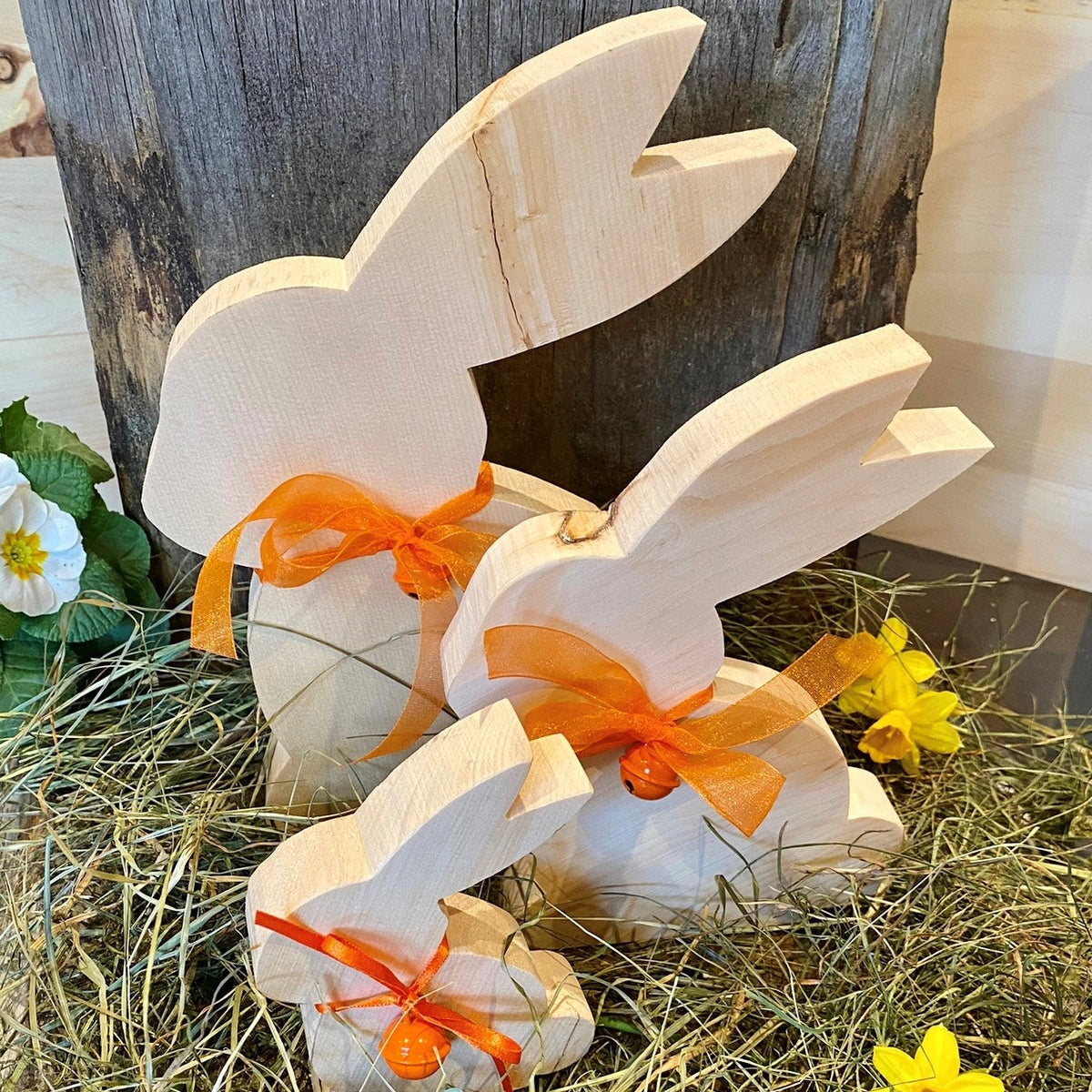 Osterhase Rund Orange