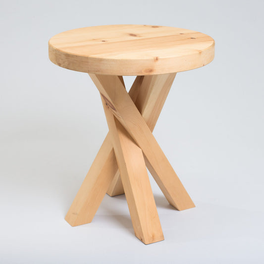 Schnalstaler Zirbenholzhocker