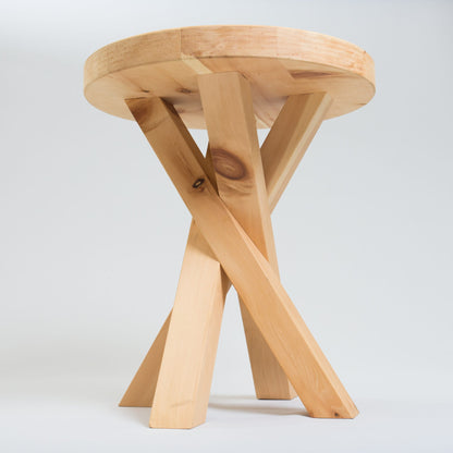 Schnalstaler Zirbenholzhocker
