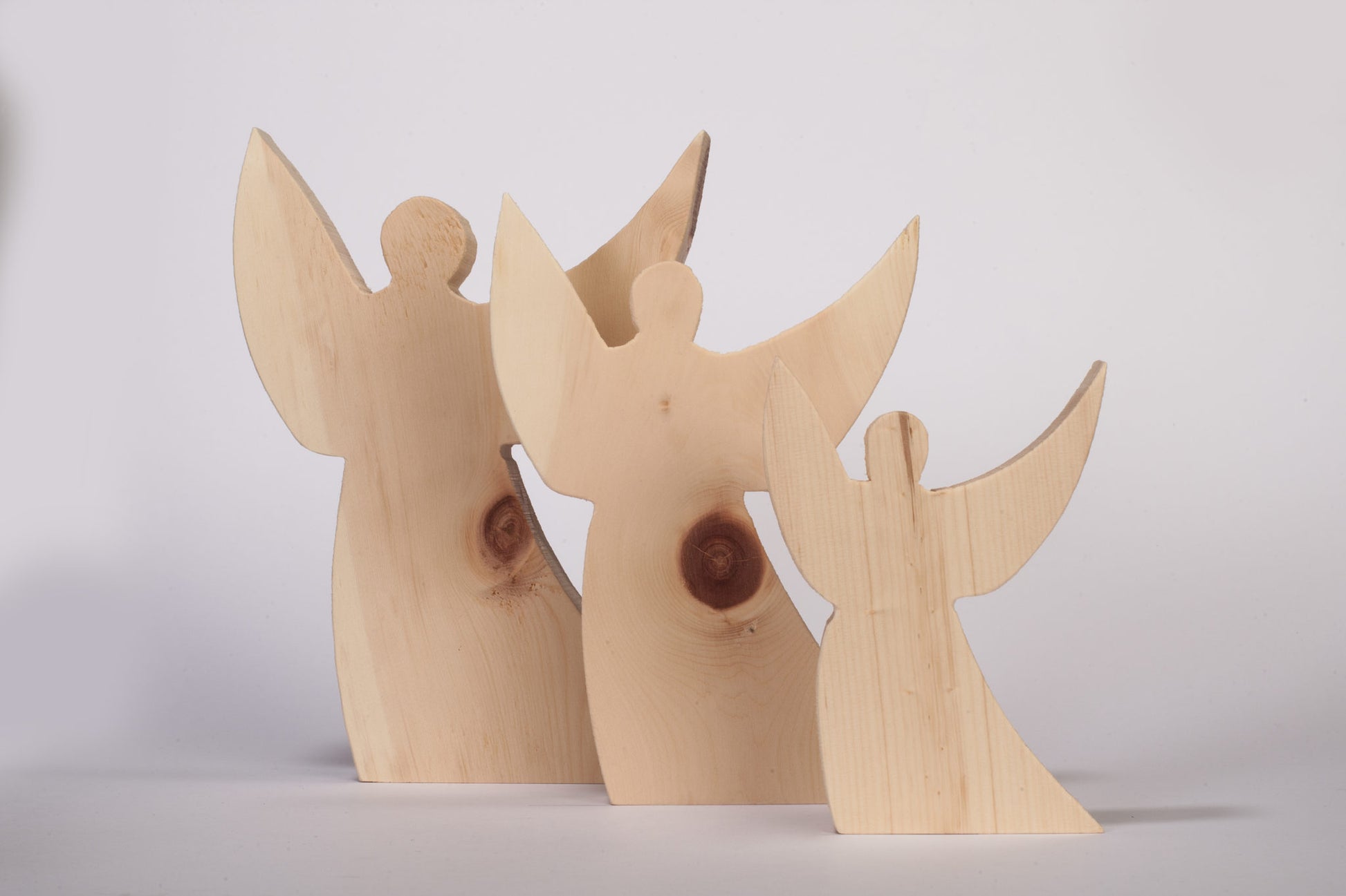 Engel aus Zirbenholz Set