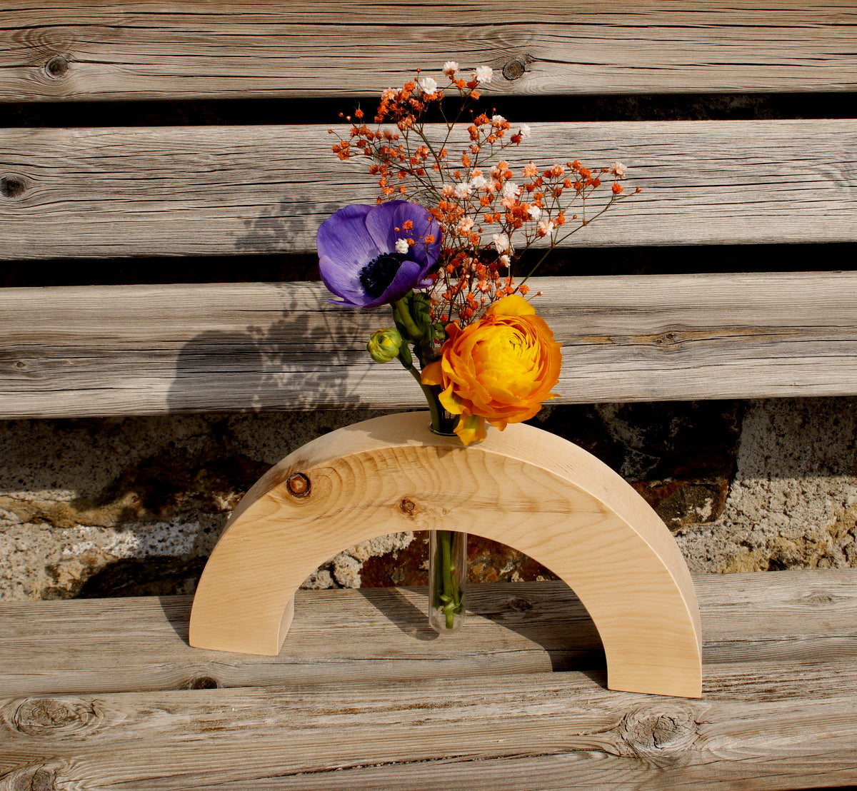 Blumenvase Bogen