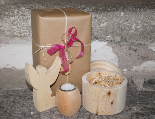 Geschenkset aus Zirbenholz