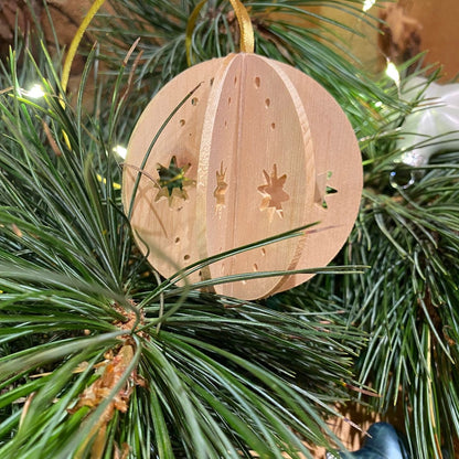 Weihnachtskugel Stern klassisch