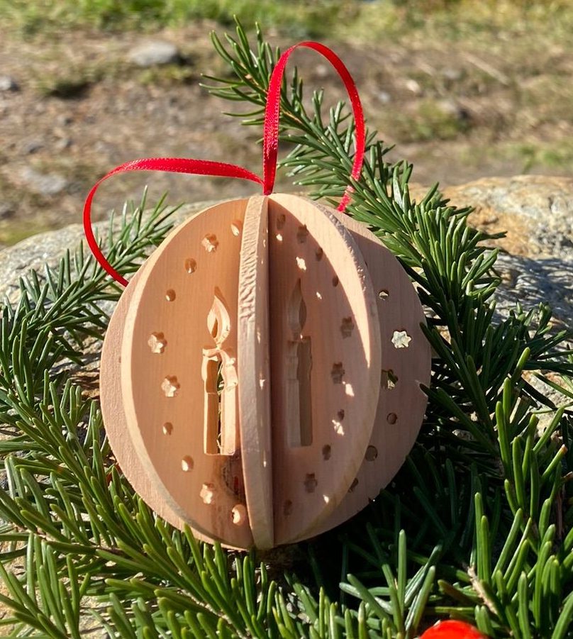 Weihnachtskugel Kerze