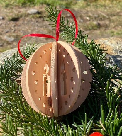 Weihnachtskugel Kerze